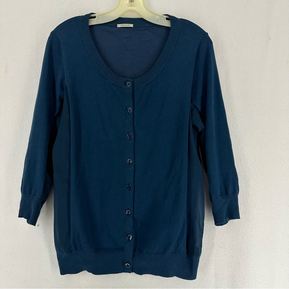 Intimissimi Long Sleeve Button Cardigan Women’s L Blue